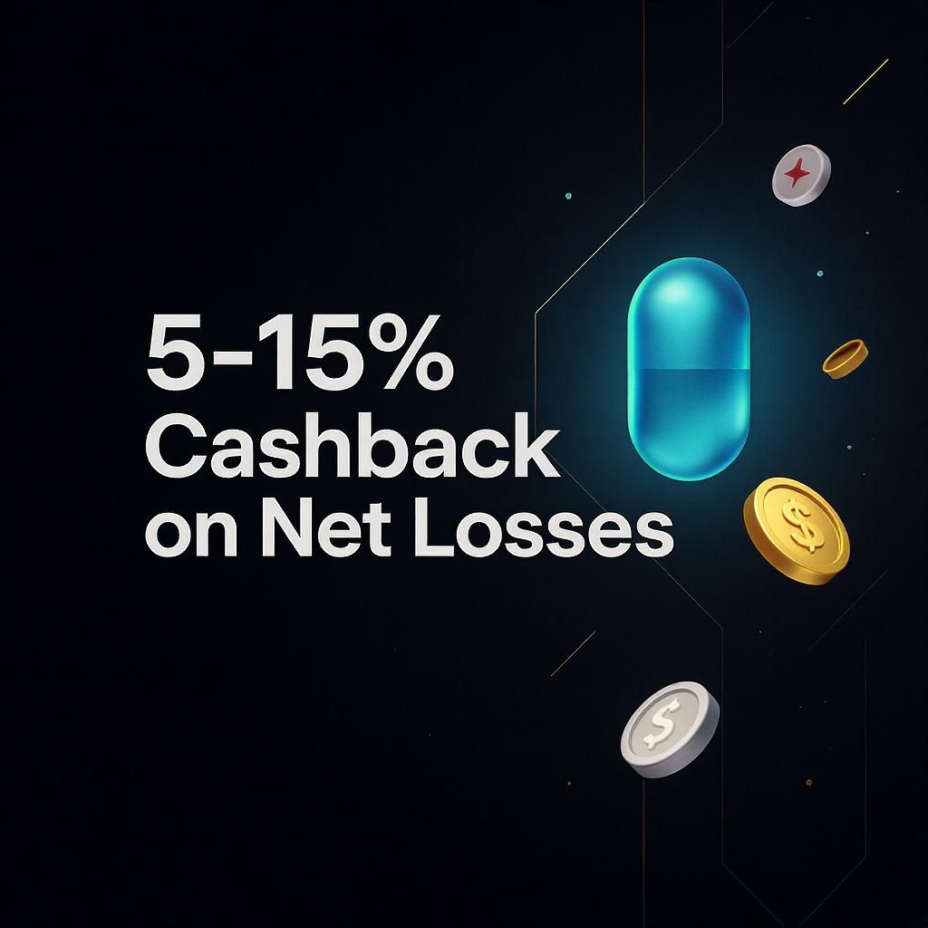 5-15% Cashback on Net Losses